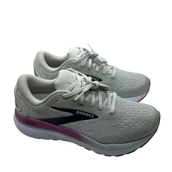 Brook's Women's Ghost 16 White Grey Estate Blue Size 6.5 Wide  NEW - Picture 3 of 13